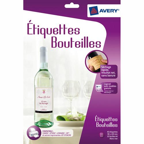 AVERY C92696F 24 ETIQ. BOUTEILLES + LOGI